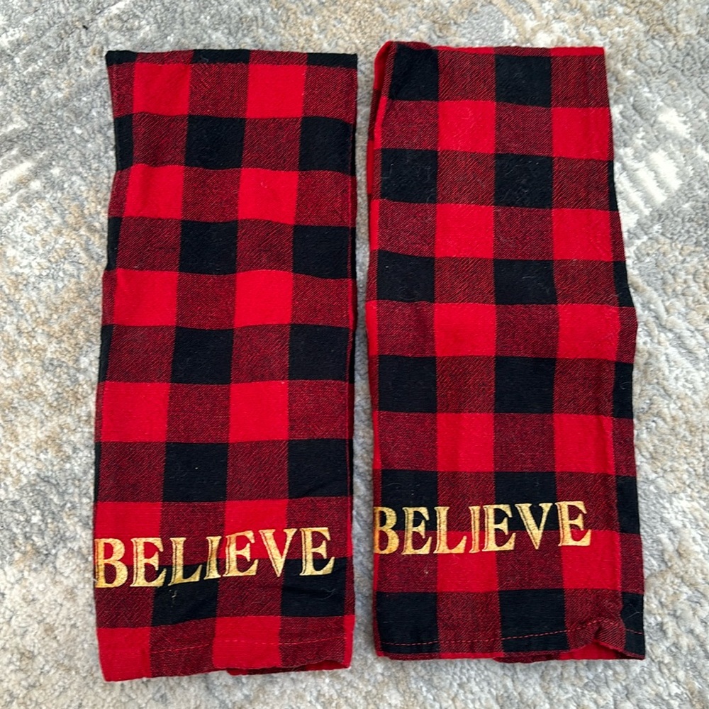 Christmas hand towels